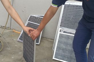 Fan Coil Unit Filter Cleaning At IOI Mall Puchong